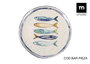La Mediterranea Plato Llano "Peixe" Monaco Brillo Ø26 cm (6 Unidades)
