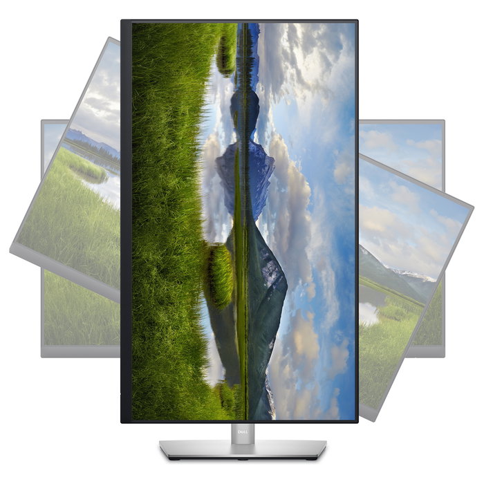 Dell P2723QE - Monitor 27" 4K UHD IPS USB-C (3840x2160, 5ms, 60Hz, HDMI, DisplayPort, VESA, Pivot, Negro/Plata)