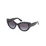 Guess Gafas GU00163 - Gafas de sol de mujer estilo cat eye, puente 20 mm, lente 54 mm, patillas 140 mm