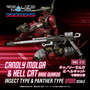 Zoids pack de 2 Maquetas Plastic Model Kits 1/100 RMZ-010 Canoly Molga & Hell Cat Base Guards Sets 20 cm