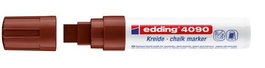 Marcador Tiza Liquida Edding 4090 Biselado Marron (Set de 5)