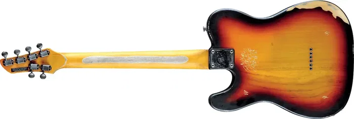 EKO Tero Relic - Guitarra Eléctrica Telecaster Style Sunburst, Cuerpo Paulownia, Mástil de Arce, Humbucker Push-Push, Acabado Relic Vintage