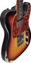 EKO Tero Relic - Guitarra Eléctrica Telecaster Style Sunburst, Cuerpo Paulownia, Mástil de Arce, Humbucker Push-Push, Acabado Relic Vintage