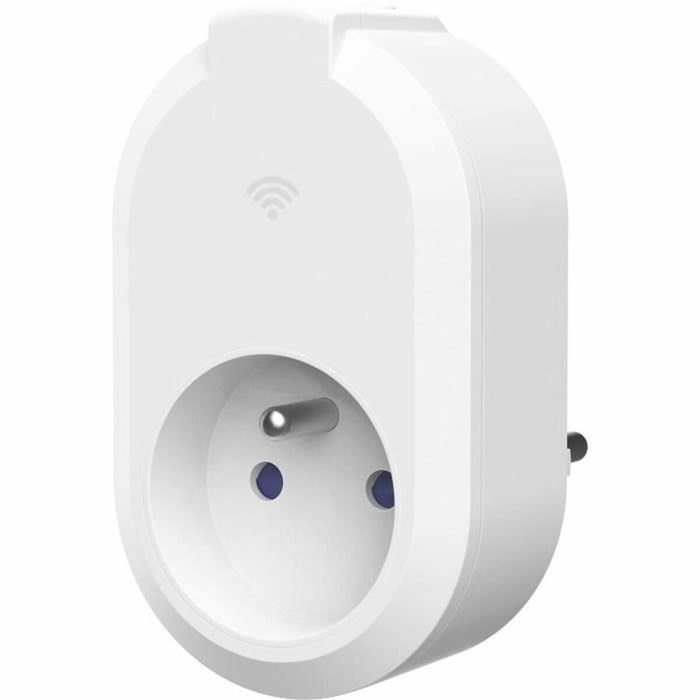 LINK2HOME Juego de 2 enchufes conectados - 230 V - Blanco