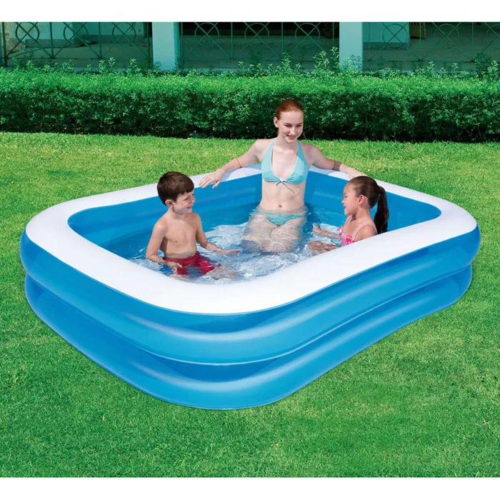 Bestway Piscina Hinchable 2 Camaras Rectangular 201x150x51 cm