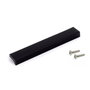 Emuca Lote de 5 tiradores para mueble Xirivella, L160mm, intereje 128mm, Aluminio, Anodizado negro