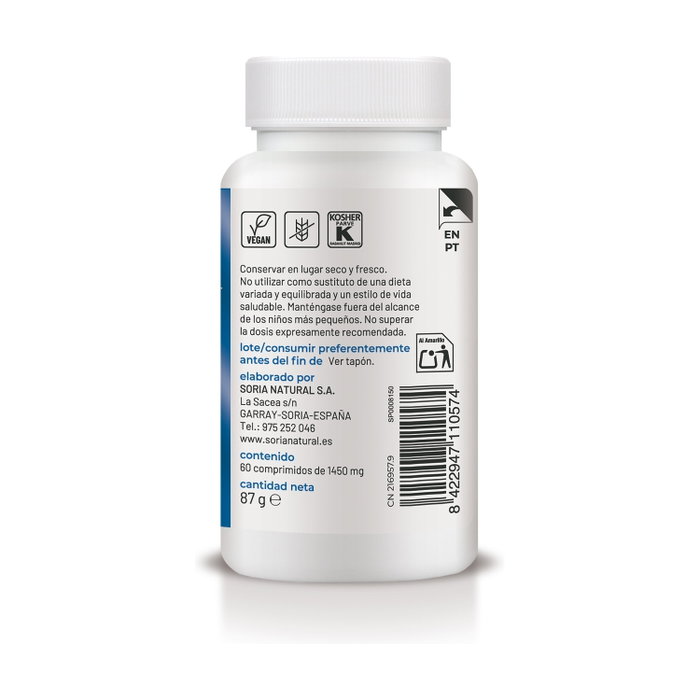 Soria Natural Fósforo liberación sostenida 60 comprimidos de 1450mg Soria Natural Fósforo liberación sostenida 60 comprimidos de 1450mg