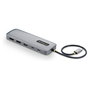 StarTech Adaptador Multipuertos USB-C a Doble DisplayPort 4K60 100W GbE Gris