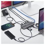 StarTech Adaptador Multipuertos USB-C a Doble DisplayPort 4K60 100W GbE Gris