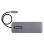 StarTech Adaptador Multipuertos USB-C a Doble DisplayPort 4K60 100W GbE Gris