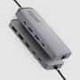 StarTech.com 189B-USBC-MULTIPORT Adaptador multipuertos USB-C a doble DisplayPort 4K 60Hz, 100W, Gigabit Ethernet, Gris