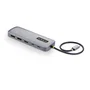 StarTech.com 189B-USBC-MULTIPORT Adaptador multipuertos USB-C a doble DisplayPort 4K 60Hz, 100W, Gigabit Ethernet, Gris