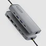 StarTech Adaptador Multipuertos USB-C a Doble DisplayPort 100W 4K60 GbE Gris