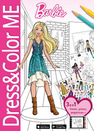 BOOK'N'APP Barbie (Dress & Color ME A4)