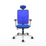 PIQUERAS Y CRESPO Silla de oficina Motilla Azul con Mecanismo Sincro/Traslack