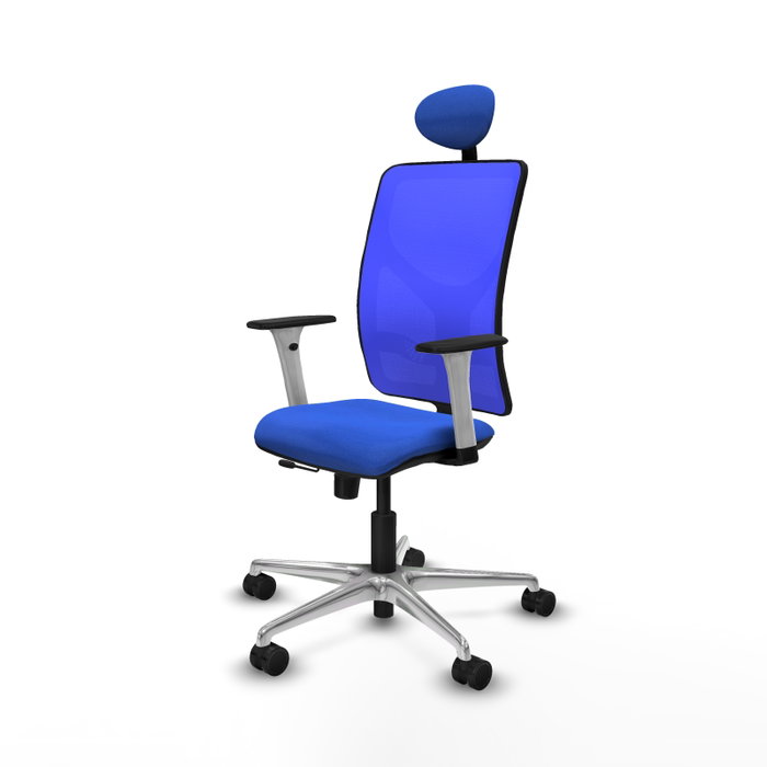PIQUERAS Y CRESPO Silla de oficina Motilla Azul con Mecanismo Sincro/Traslack PIQUERAS Y CRESPO Silla de oficina Motilla Azul con Mecanismo Sincro/Traslack