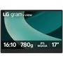 LG Monitor Portátil LG Gram +view 17MT70.ASDWU 17" WQXGA 2560x1600 IPS USB-C Mini HDMI Negro, Pantalla Portátil Ultraligera