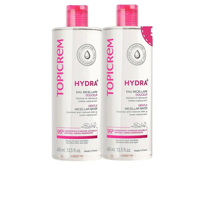 Topicrem HYDRA+ Agua Micelar Suave Pack 2 x 400 ml Topicrem HYDRA+ Agua Micelar Suave Pack 2 x 400 ml