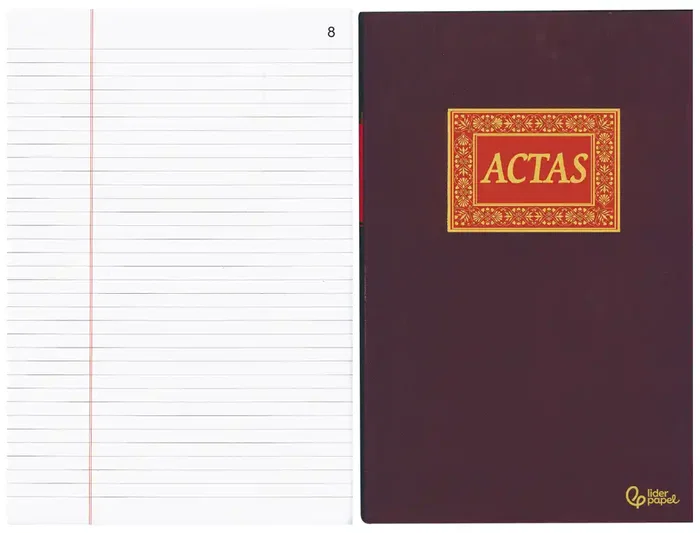 Liderpapel Libro Folio 100 Hojas Actas 100g