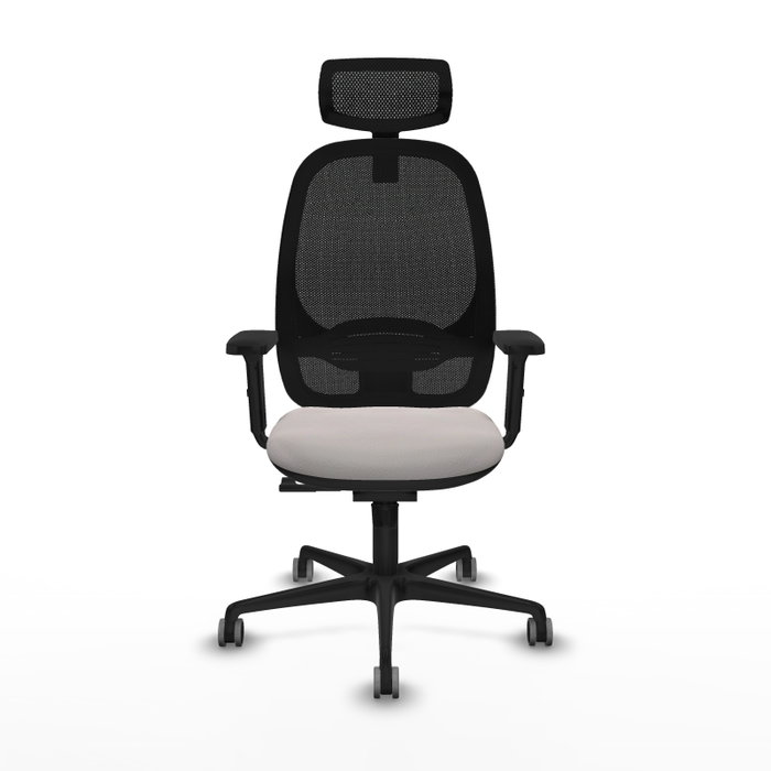 PIQUERAS Y CRESPO Silla de oficina Cilanco con mecanismo Sincro, Blanco y Negro PIQUERAS Y CRESPO Silla de oficina Cilanco con mecanismo Sincro, Blanco y Negro