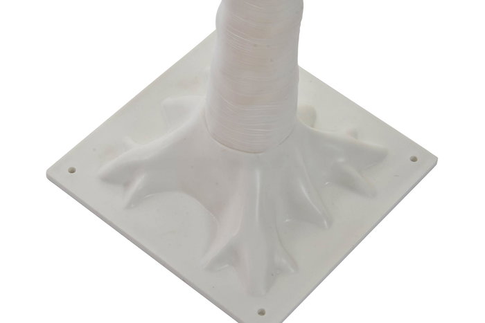 DKD Home Decor Árbol de Navidad con 200 LEDs Blanco Estilo Moderno PVC 150 cm Alto Colección White Forest