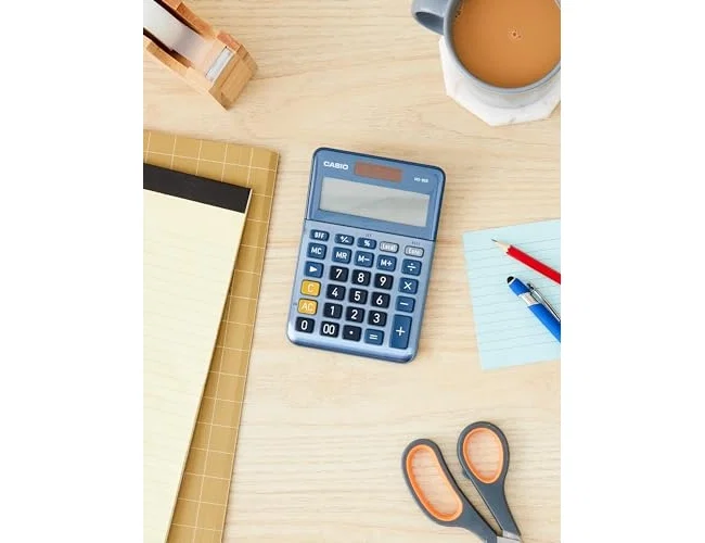Casio MS-80E Calculadora de Sobremesa 8 Dígitos Azul