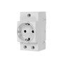Revalco Toma de Corriente Tipo Schuko T/TL 16A Modular Blanco Baquelita 250V