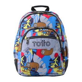 Totto Mochila MA04ECO002-2416N-6YB Rayol Lazel Escolar 33x44x13.5cm 19.6L Estampado Lona RPET