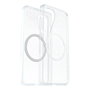 Otterbox React Magnet Qi2 para Samsung Galaxy S25, funda protectora con carga inalámbrica MagSafe, color Stardust transparente y negro, compatible S25, GP-FPS931OBJSW
