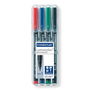 Staedtler Lumocolor 313 WP4 Estuche 4 Marcadores Permanentes Punta Superfina 0,4mm Surtidos