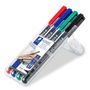 Staedtler Lumocolor 313 WP4 Estuche 4 Marcadores Permanentes Punta Superfina 0,4mm Surtidos