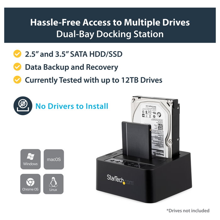Dockstation Startech SDOCK2U313R 10 Gbps Negro