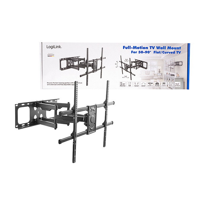 LogiLink Soporte de pared para TV de 50 a 90 pulgadas