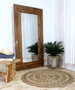 Espejo de pie Home ESPRIT Natural madera de teca 100 x 7 x 180 cm