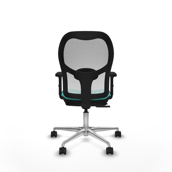PIQUERAS Y CRESPO Silla de oficina Jorquera con mecanismo Sincro/Traslack Turquesa y Blanco PIQUERAS Y CRESPO Silla de oficina Jorquera con mecanismo Sincro/Traslack Turquesa y Blanco