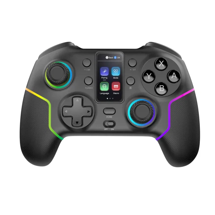 Mars Gaming MGP-V3 Mando Inalámbrico Gaming Negro con Pantalla LCD, Iluminación RGB, Compatible con Nintendo Switch, PC, Android, iOS, Bluetooth 5.0, Adaptador 2.4 GHz Mars Gaming MGP-V3 Mando Inalámbrico Gaming Negro con Pantalla LCD, Iluminación RGB, Compatible con Nintendo Switch, PC, Android, iOS, Bluetooth 5.0, Adaptador 2.4 GHz