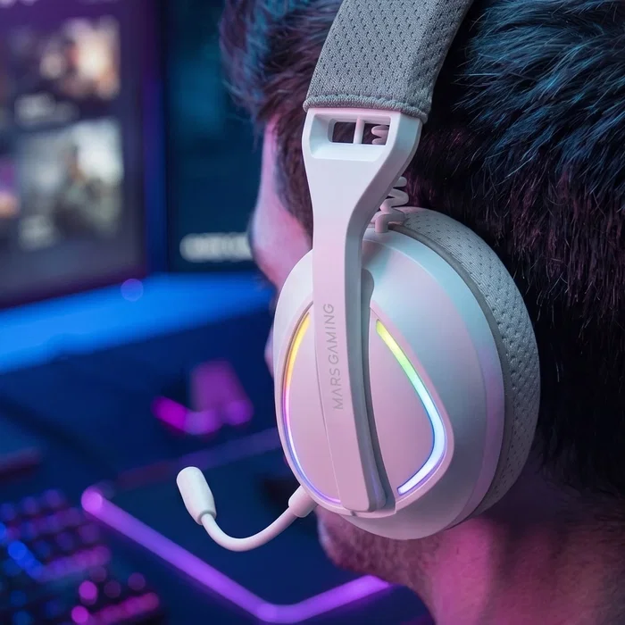 Mars Gaming MHW-QUASAR Auriculares Gaming Inalámbricos Blanco