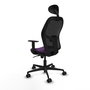 PIQUERAS Y CRESPO Silla de oficina Jorquera Morado y Negro con Mecanismo Sincro