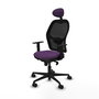 PIQUERAS Y CRESPO Silla de oficina Jorquera Morado y Negro con Mecanismo Sincro