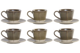 DKD Home Decor Cafe Urban Verde 17 x 35 x 20 cm Set de 6
