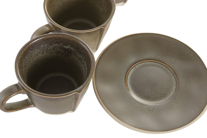 DKD Home Decor Cafe Urban Verde 17 x 35 x 20 cm Set de 6