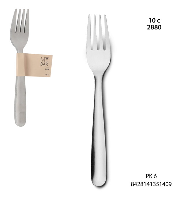 My Bar Set de 6 Tenedores Lunch RAW My Bar Set de 6 Tenedores Lunch RAW