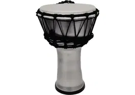 Tanga Djembe 7" Construido Con Pvc. Plastico De Color Plata