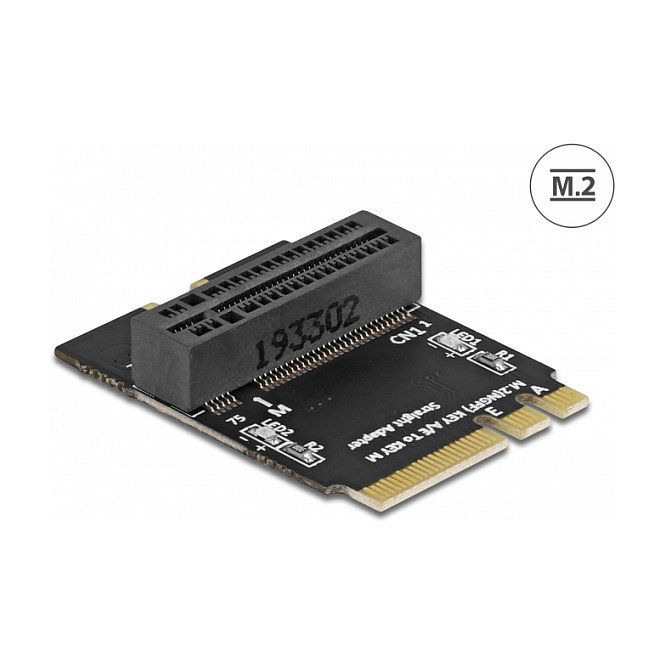 DeLOCK 64137 Adaptador M.2 key A+E a ranura key M acodado con soporte