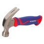 Workpro Martillo de Carpintero Mini, Cabeza de Acero al Carbono Forjado 225g, Mango Fibra de Vidrio, Empuñadura Goma Texturizada para Agarre Antivibraciones
