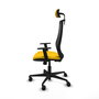 PIQUERAS Y CRESPO Silla de oficina Mardos Amarillo y Negro