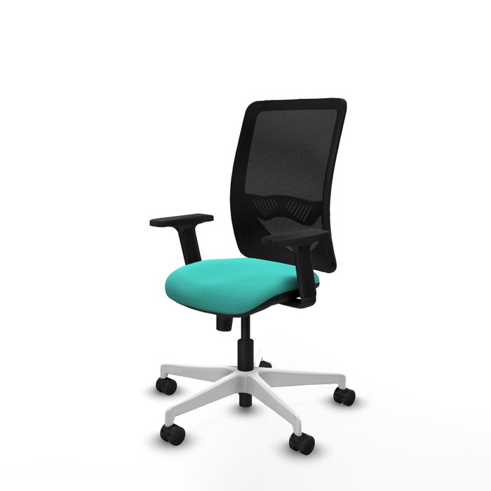 PIQUERAS Y CRESPO Silla de oficina Zulema con mecanismo Sincro, Turquesa y Negro PIQUERAS Y CRESPO Silla de oficina Zulema con mecanismo Sincro, Turquesa y Negro