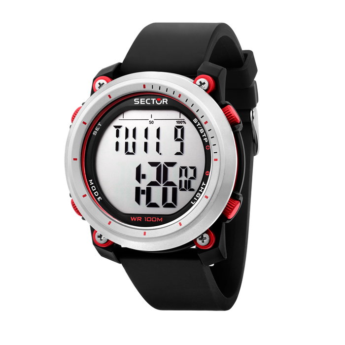 Sector Reloj R3251546002 Rojo y Negro Sector Reloj R3251546002 Rojo y Negro