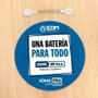 Edm Wobbler Ø10 cm Azul, Rotulador Promocional Circular de Punto de Venta con Inscripción "Una Batería para Todo", Elemento de Señalización para Lineales y Estanterías