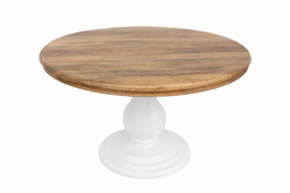 DKD Home Decor Mesa Redonda Comedor Mango 153x153x76